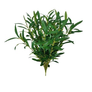 Feuille d'olivier artificielle Mengjie, plante verte à tige unique de 50 cm, fleur en soie pour décorations de mariage et arrangements floraux - Product Image 5