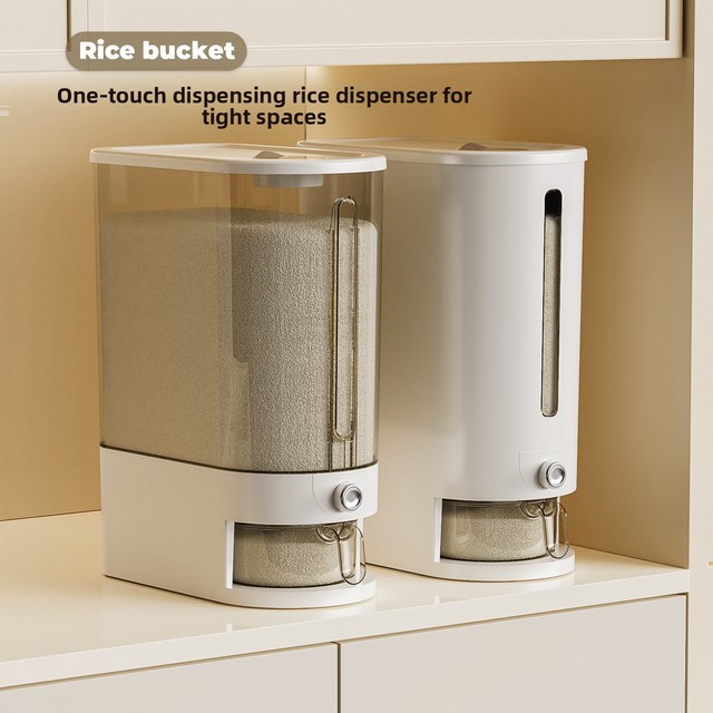 New Household Plastic Insect-Proof Moisture-Proof Sealed Rice & Grain Storage Container with Modern Design
