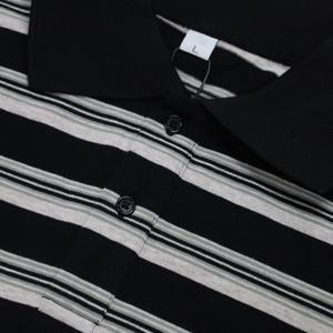 Camisetas para Hombre, Camiseta Personalizada, Estilo Urbano Vintage, Holgada, de Manga Corta, con Rayas, 100% Algodón - Product Image 4