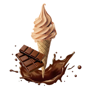 ไอศกรีมช็อกโกแลตครีมรสหวานสำหรับร้านขายนมร้านชาฟองและซอฟท์เสิร์ฟแบบเย็น