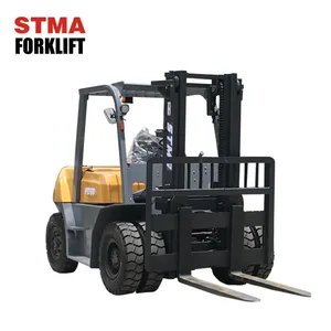 STMA 5 Tonnen 5tn 5Ton Gabelstapler Diesel Gabelstapler Lader mit vorderen Doppel reifen und Isuzu 6 BG1 Motor