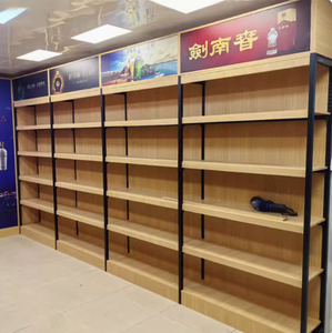 Étagère de présentation de produits de beauté, présentoir de vente au détail de cosmétiques, présentoir de cosmétiques, étagères murales en bois pour cosmétiques, vitrine - Product Image 5