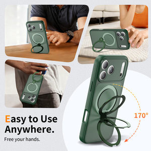 Étui de téléphone magnétique 18N Strong N50 360 ° Support de téléphone rotatif antichoc avec recharge sans fil, personnalisation du logo, fabricant - Product Image 4