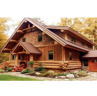 Maison préfabriquée de luxe à faible coût, personnalisée, fabriquée en Chine, petite maison en bois, villa moderne, chalet en bois à vendre