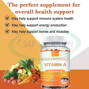 Productos de belleza OEM Vitamin A Gummy Candy Retinyl Palmitate Supports Suplemento Cuidado DE LA PIEL Vitamin A Gummies - Product Image 3