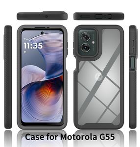 קשה אקרילי רך <span class=keywords><strong>tpu</strong></span> אנטי-לדפוק לכסות ברור כיסוי מלא פגוש במקרה טלפון עבור cartoola moto - Product Image 2