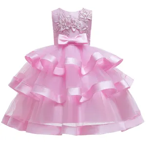 Robe de danse en dentelle pour enfants, vêtement Tutu de princesse de bonne qualité, tenue à fleurs Tutu, pour Halloween, noël, 2-8 ans, nouvelle collection, tendance