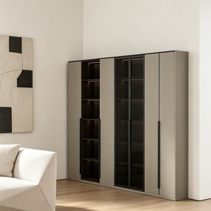 Armoire de rangement en bois au design moderne, réglable et multifonctionnelle pour chambre à coucher, salon et bureau à domicile - Product Image 3
