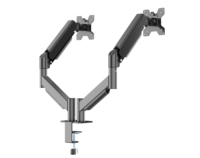 Support de bras double pour moniteur d'ordinateur, support de bureau pour écran LCD de 13 à 32 pouces