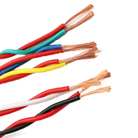Câble électrique souple torsadé en cuivre RVS de couleur personnalisée, isolé PVC, pour alarme incendie, prix usine