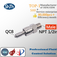 SHJH-LOK Raccord interchangeable SWAGELOK haute pression à vis externe forgée NPT mâle, valve de couplage ASME ANSI API ASTM EN, surface lisse