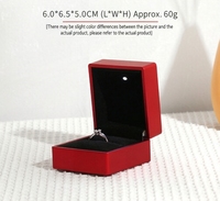 Boîte à bijoux LED personnalisée, boîte à bagues haut de gamme sans joint, boîte à bijoux, boîte à accessoires pour pendentifs et bracelets peinte