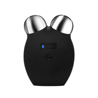 Rouleau de massage micro-courant USB portable en alliage d'aluminium pour éliminer le double menton, lifting et tonification du visage, utilisation à domicile/bureau/en voyage