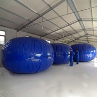 Réservoir souple gonflable pliable en PVC durable pour carburant/eau, capacité 1000L-3000L, pour projets extérieurs