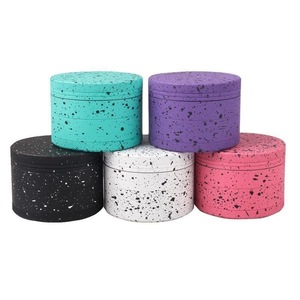 Speckled Aluminum <b>Grinder</b> 4 Layer Round Manual Crusher 63 mm Metal Mill for Storage - Product Image 1