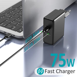 Cargador Rápido USB-C PD de 65W, Nuevo de Fábrica, Cable Tipo C de 12V 24V, Enchufe Estadounidense para Laptop y Teléfono Móvil, Compatible con iPhone - Product Image 2