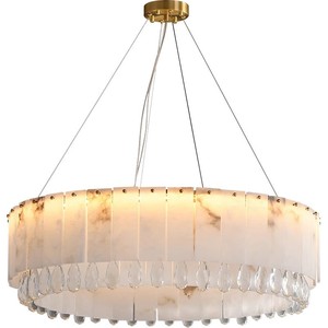 Lampadario Moderno di Lusso in Marmo Spagnolo CE, Lampada a Sospensione Rotonda in Rame Stile Nordico per <span class=keywords><strong>Soggiorno</strong></span>, Sala da Pranzo, Camera da Letto - Product Image 6