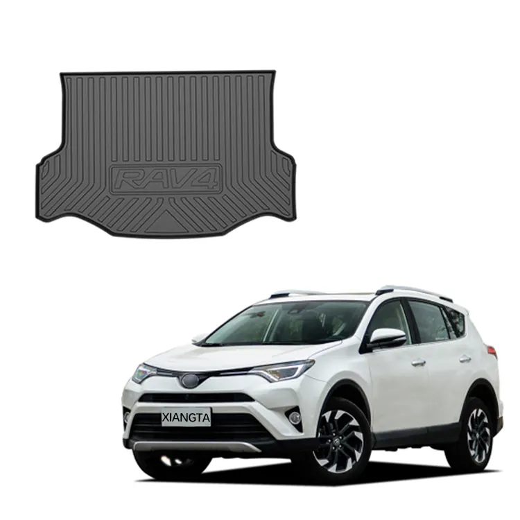 Tapis de coffre arrière de voiture étanche pour Toyota RAV4 2020 + Tpe tapis de voiture matériau TPE de haute qualité tapis de voiture