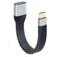 Câble adaptateur USB C mâle vers USB femelle, câble de chargeur court de type C pour MacBook/ordinateur portable/station d'accueil