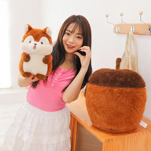 <span class=keywords><strong>Petit</strong></span> <span class=keywords><strong>gland</strong></span> écureuil amovible peluche jouet mignon fille oreiller chiffon poupée en peluche cadeau d'anniversaire lavé techniques pour <span class=keywords><strong>le</strong></span> soulagement du Stress chaud - Product Image 4