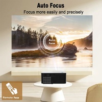 Projecteur WiFi intelligent 1080P natif 1000 ANSI pour cinéma maison, TV, Android 14, téléphone, tablette, 5G, jeux et réunions