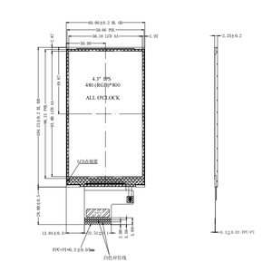 4.3 inch độ phân giải 480x800 TFT LCD module Màn hình SPI RGB giao diện 40 pin st7701s điều khiển IC LCD Bảng điều chỉnh 4.3 "LCD hiển thị - Product Image 6