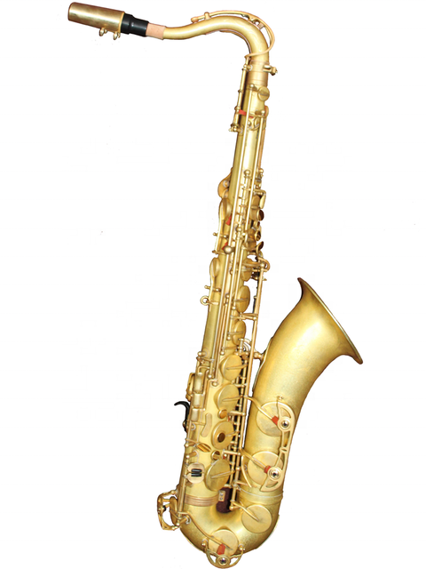 Professional Bb Original Brass Unlacquered Marble Surface Tenor Saxophnoe