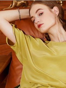 Top de temperamento de ácido acético importado de Japón Simple de diseñador carolingio + Pantalones rectos drapeados traje de mujer - Product Image 4