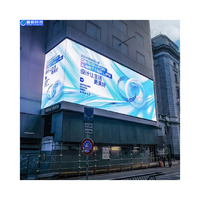 Dış Mekan Ticari Reklam Dev 4K Tam Renkli Dijital Ekran İsteğe Bağlı 3D LED Video Duvar Dahili CMS Su Geçirmez Panel