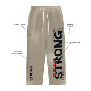AMCLEVER <span class=keywords><strong>Pantaloni</strong></span> Sportivi Personalizzati OEM in Misto Cotone Pesante 510GSM, Vestibilità Ampia, Produttore di <span class=keywords><strong>Pantaloni</strong></span> Sportivi da Uomo - Product Image 3