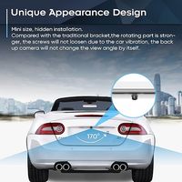 Caméra de recul Rhythm HD 1080P pour écran Carplay voiture stéréo miroir Dash Cam câble de mise à niveau 3.5mm prise mâle