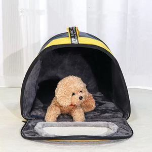 Tente <span class=keywords><strong>Tipi</strong></span> pour Animaux de Compagnie en Polyester Écologique avec Tapis, Lit pour <span class=keywords><strong>Chien</strong></span> Portable, Tente pour Grands Chiens Amovible et Lavable – Vente Chaude - Product Image 1