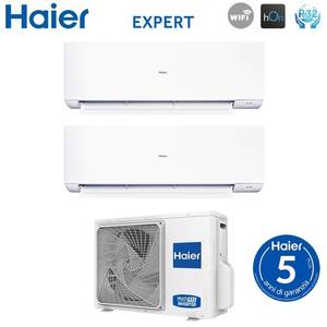 Climatiseur Haier Dual Split Inverter EXPERT Series 9 + 15 avec 2U50S2SM1FA-3 R-32 Wi-Fi intégré 9000 + 15000 - Product Image 1