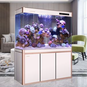 Grote, middelgrote en kleine goudvis aquariums, aanpasbare aquariums & accessoires, huishoudelijke waterloze ecologische glazen aquariums - Product Image 5