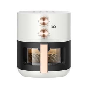 Friteuse à air Midea 5,3 L, revêtement céramique rond, appareil de cuisson électrique pour la maison et les dortoirs - Product Image 1