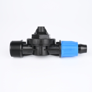 Vanne sans fuite, filetage mâle de 3/4 pouces à ligne <span class=keywords><strong>goutte</strong></span> à <span class=keywords><strong>goutte</strong></span> de 16mm ou <span class=keywords><strong>tuyau</strong></span> en PE avec écrou de blocage pour jardin d'irrigation de serre - Product Image 1