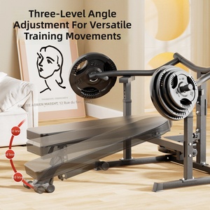 Banc de <span class=keywords><strong>musculation</strong></span> multifonctionnel pliable et réglable, construction métallique, rangement pour plaques de poids, pour la <span class=keywords><strong>musculation</strong></span> à domicile - Product Image 4