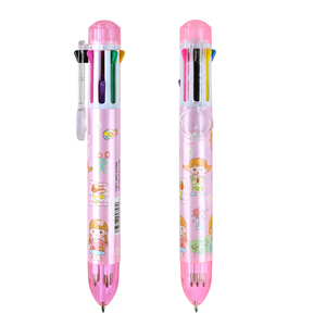 Custom Logo Printed 6-in-1 Multi-Color Ink Plastic Ballpoint <b>Pen</b> Promotional Novelty School Supplies Student Gift - Product Image 5