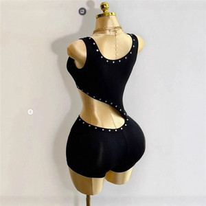 Sexy Irregular Bandage Patchwork Rompers <strong>Woman</strong> Hollow-out Sleeveless Backless Jumpsuits Female Streetwear <strong>Overalls</strong> - Product Image 4