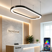 Éclairage de bureau LED, bandes lumineuses longues, connexion sans soudure, forme de barre, sur mesure, hauteur réglable, lampe linéaire en aluminium 6000K