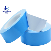 Ruban adhésif thermique double face en acrylique bleu Meishan, haute adhérence, isolant pour panneaux LED et dissipation de chaleur électronique