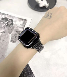 Hombre estilo árabe nueva escala de pescado de lujo 44Mm 45Mm pulsera de oro brazalete Metal correa de acero correa de reloj para <span class=keywords><strong>Apple</strong></span> Iwatch Serie 7 8 9 - Product Image 5