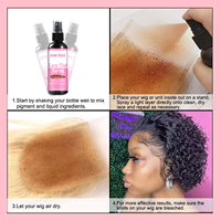 Nouvel Arrivage – Spray Teintant pour Dentelle 4 Couleurs, Marque Privée, pour Installations de Perruques Frontales et Closures, Imperméable et Anti-Transpiration