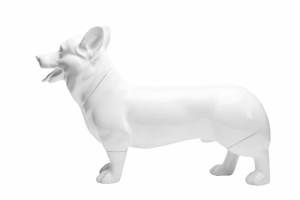 KJ-W gros vêtements pour animaux de compagnie affichage Mannequin chien fibre de verre <span class=keywords><strong>Corgi</strong></span> chien modèle pour chiens vêtements affichage - Product Image 2