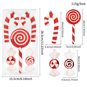 Treo long lanh lớn Giáng sinh kẹo đồ trang trí cho cây treo <span class=keywords><strong>Xmas</strong></span> trang trí nội thất Lollipop đồ trang trí Giáng sinh kẹo đồ trang trí cho cây - Product Image 5