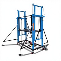 Treuil de levage électrique mobile pour échafaudage de construction avec moteur, pompe et boîte de vitesses, capacité 500 kg, vitesse de levage 4-6 m/min