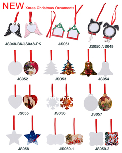 Pendentif de Noël à sublimation personnalisé ornements de Noël en forme de maison - Product Image 5
