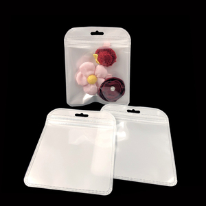 110*130mm con chiusura a zip con perla bianca, sacchetto di plastica trasparente sigillabile, con chiusura lampo - Product Image 1