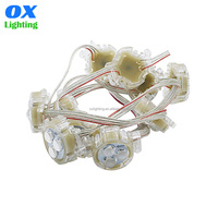 Permanent IP68 Ws2811 numérique programmable adressable DMX RGB RGBIC 30mm RGBW Pixel Led Dot String façade Module Point Light