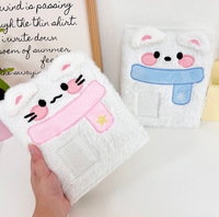 Classeur de collection de photocartes Kpop A6 à 6 anneaux, avec pochettes Fish Board, design Poisson en peluche, Papeterie